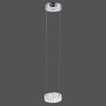 Suspension LED Neil Gleam I Verre cristal / Acier - 1 ampoule