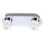 Plafonnier LED Bilan I Plexiglas / Acier - 2 ampoules