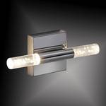 LED-wandlamp Bubbles Shine II plexiglas/staal - 2 lichtbronnen