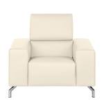 Fauteuil Varberg XXL Cuir véritable blanc