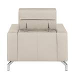 Fauteuil Varberg taupe echt leer - Taupe