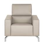 Fauteuil Varberg taupe echt leer - Taupe