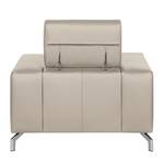 Fauteuil Varberg XXL taupe echt leer - Taupe