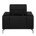 Fauteuil Varberg XXL Cuir véritable noir