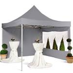 Pavillon 3x3m Polyester/Eisen - Grau