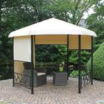 Pavillon Morne II Aluminium/Textil Anthrazit/Beige