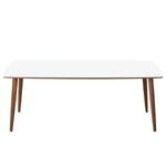 Table basse Laudal I 48 - Blanc / Noyer - Blanc / Noyer - Hauteur : 48 cm