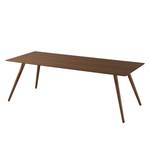 Table Stave III Partiellement en bois massif - Placage noyer véritable - 170 x 95 cm