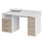 PC-Schreibtisch Vegas Plus Weiß - Holzwerkstoff - 140 x 86 x 70 cm