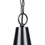 Suspension -1 ampoule -35 cm Rond Noir / Couleur cuivre