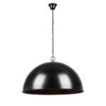 Suspension -1 ampoule -60 cm Rond Noir / Couleur cuivre