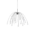 Hanglamp Akuma by Leuchten Direkt ijzer/kunststof zilverkleurig 24 lichtbronnen
