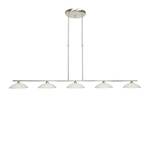 Hanglamp Aleppo mat nikkel 5 lichtbronnen