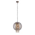 Hanglamp Almira Curl II staal - 4 lichtbronnen