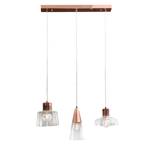 Hanglamp Beaumont glas/ijzer - 3 lichtbronnen