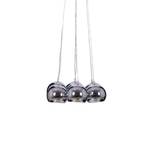 Suspension Boule Métal - 7 ampoules - Chrome