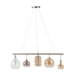 Suspension Brooklyn I Métal / Verre - 5 ampoules