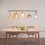 Hanglamp Brooklyn I metaal/glas - 5-lichtbronnen