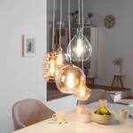 Hanglamp Brooklyn II metaal/glas - 5-lichtbronnen