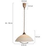 Lampada a sospensione Burgundy 1 luce Ottone brunito