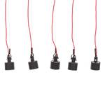 Suspension Buzzwire Noir / Rouge 5 ampoules