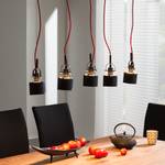 Suspension Buzzwire Noir / Rouge 5 ampoules