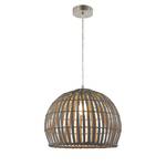 Suspension Canvas II Rotin / Fer - 1 ampoule