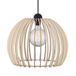 Hanglamp Chino hout massief/metaal - 1 lichtbron - Diameter lampenkap: 40 cm