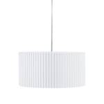 Lampada a sospensione Cole 2 Tessuto/Vetro Bianco 3 luci