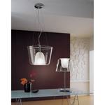 Hanglamp Conca glas/metaal transparant 1 lichtbron