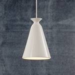 Lampada a sospensione Curve Metallo Bianco 1 luce