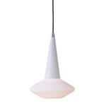 Hanglamp Dawn glas/wit metaal 1 lichtbron