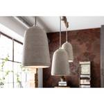 Suspension Dining Concrete Céramique / Pin massif - 3 ampoules