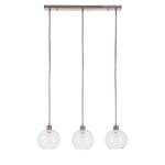 Suspension Elven Verre / Fer - 3 ampoules