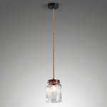 Hanglamp Finn transparant metaal 1 lichtbron