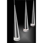 LED-Pendelleuchte Gota Aluminium - Silber