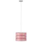 Hanglamp Hek katoen/metaal - 1 lichtbron - Roze