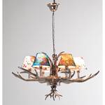 Suspension HL Antler Flowers Métal / Tissu - 6 ampoules