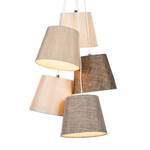 Hanglamp Illon geweven stof - 5 lichtbronnen