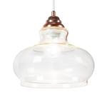 Hanglamp Inez glas/metaal - 1-flammig