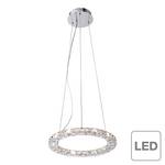 Lampada a sospensione Jola 2 luci LED Cromo/Cristallo Color argento