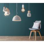 Hanglamp Lylia II beton/massief hout - 5 lichtbronnen