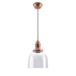 Suspension Mumbai Verre / Acier - 1 ampoule - Cuivre