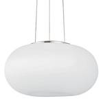 Hanglamp Optica opaalglas/staal - 2 lichtbronnen - Diameter lampenkap: 35 cm