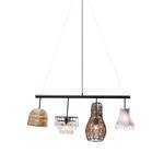 Hanglamp Parecchi Mix I rotan/metaal - 4 lichtbronnen