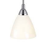 Lampada a sospensione Read Metallo/Vetro bianco opalino - Abat-jour diametro: 20 cm