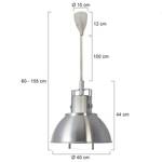 Suspension Rococo 1 ampoule Nickel mat