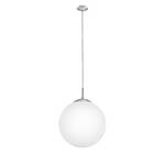 Hanglamp Rondo Opal opaalglas / staal - 1 lichtbron - Diameter: 30 cm