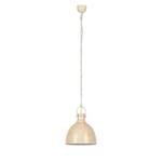 Suspension Saiki Métal - 1 ampoule - Beige / Jaune