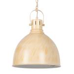 Suspension Saiki Métal - 1 ampoule - Beige / Jaune